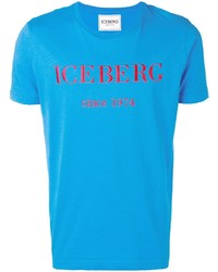 Iceberg Logo Embroidered T Shirt