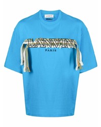 Lanvin Oversized Curb Logo Appliqu T Shirt