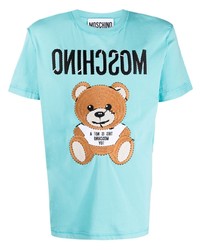 Moschino Teddy Bear Embroidered T Shirt