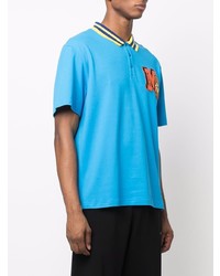 Moschino Logo Patch Short Sleeve Polo Shirt