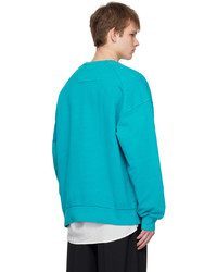 Juun.J Green Embroidered Sweatshirt