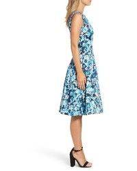 Maggy London Blossom Bunch Fit Flare Dress