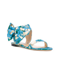 Gianluca Capannolo Patterned Bow Sandals