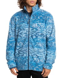 Quiksilver Clean Coasts Fleece Zip Jacket In Insignia Blue At Nordstrom