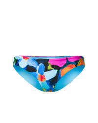 Aquamarine Floral Bikini Top