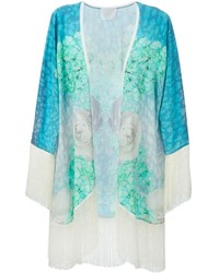Aquamarine Floral Kimono