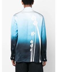 Jil Sander Gradient Effect Floral Print Shirt