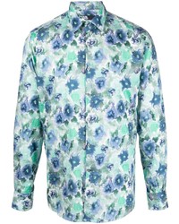 Karl Lagerfeld Watercolour Floral Print Shirt