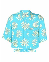 Jacquemus Floral Print Cut Out Shirt