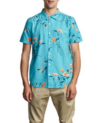 RVCA Lazarus Floral Short Sleeve Button Up Shirt