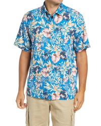 Tommy Bahama Uluru Fronds Lavish Short Sleeve Silk Button Up Camp Shirt