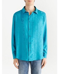 Etro Floral Jacquard Silk Shirt