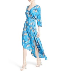 Diane von Furstenberg Highlow Floral Silk Maxi Dress