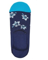 Aquamarine Floral Socks