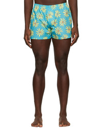 Aquamarine Floral Swim Shorts