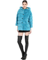 Aquamarine Fur Coat