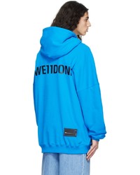 We11done Blue Cotton Hoodie