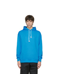 Acne Studios Blue Oversized Patch Hoodie