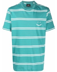 PS Paul Smith Smiley Logo Striped T Shirt