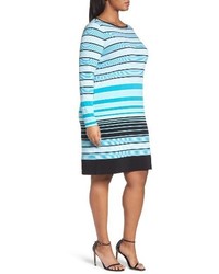 MICHAEL Michael Kors Plus Size Michl Michl Kors Abbey Stripe Boatneck Jersey Shift Dress