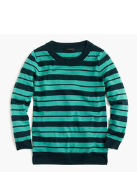 Aquamarine Horizontal Striped Sweater