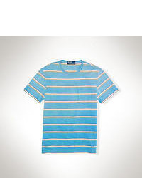Aquamarine Horizontal Striped T-shirt