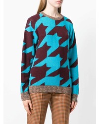 Etro Houndstooth Knit Sweater