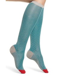 Aquamarine Knee High Socks