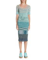 Aquamarine Knit Sweater Dress