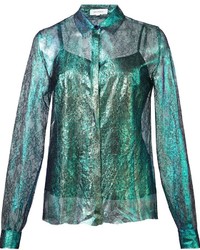 DELPOZO Iridescent Lace Shirt