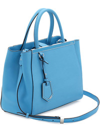 Fendi 2jours Petite Satchel Bag Medium Blue