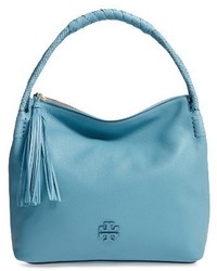 Tory Burch Taylor Leather Hobo Bag Blue