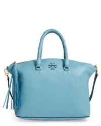 Tory Burch Taylor Leather Satchel Blue