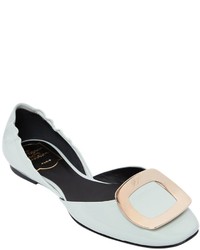 Roger Vivier 10mm Chips Patent Leather Dorsay Flats