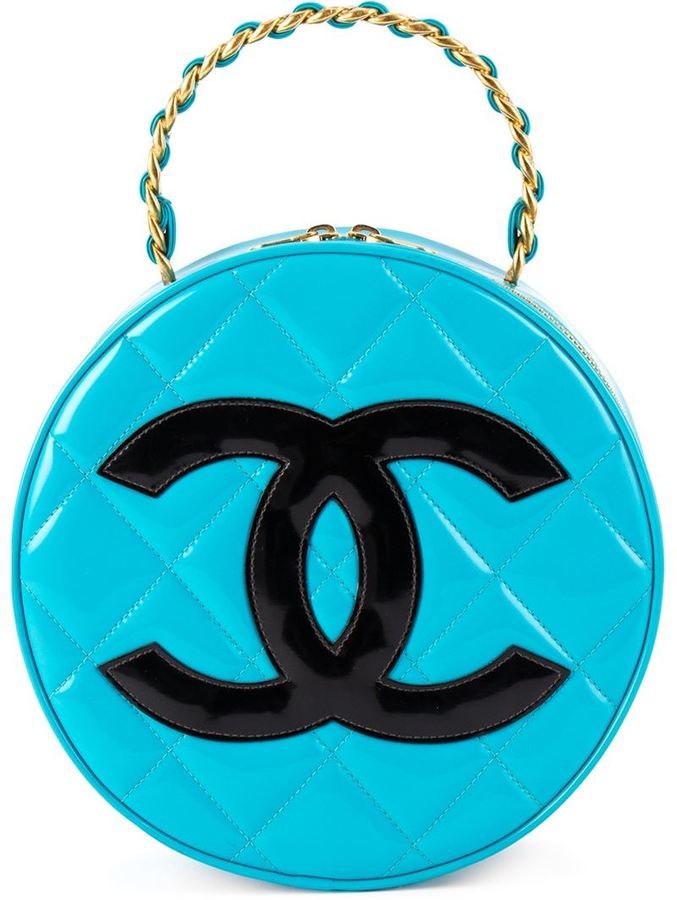 Chanel Vintage Round Logo Clutch, $7,710 | | Lookastic