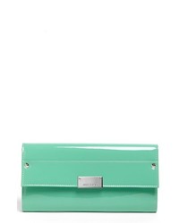 Jimmy Choo Reese Patent Leather Clutch Peppermint