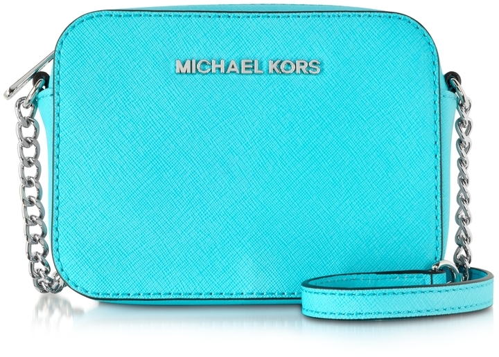 Michael Kors Jet Set Travel Small Saffiano Leather Coin Pouch In