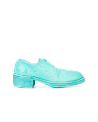 Aquamarine Leather Oxford Shoes