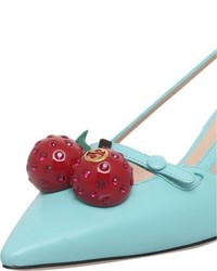 Gucci Cherry Leather Court Shoes
