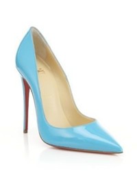 Christian Louboutin Patent Leather Point Toe Pumps