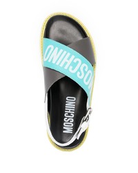 Moschino Cross Over Logo Sandals