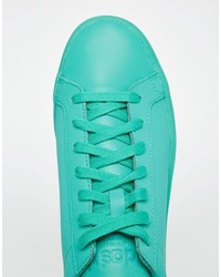 adidas Originals Court Vantage Adicolor Sneakers In Green S80256