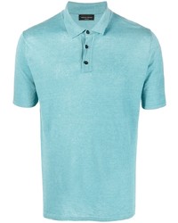 Roberto Collina Short Sleeve Linen Polo Shirt