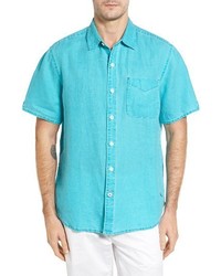 Tommy Bahama Sea Glass Breezer Original Fit Short Sleeve Linen Shirt