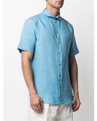Emporio Armani Short Sleeved Linen Shirt