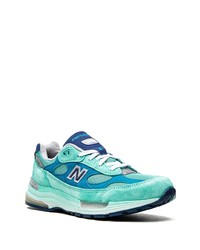 New Balance M992 Teal Low Top Sneakers