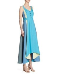 Peter Pilotto Paneled Cotton Midi Dress