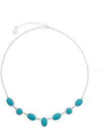 Liz Claiborne Blue Acrylic Collar Necklace