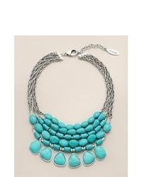 Chicos Turquoise Salena Statet Necklace