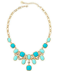 jcpenney Monet Jewelry Monet Aqua And Crystal Bib Necklace
